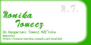 monika tomecz business card